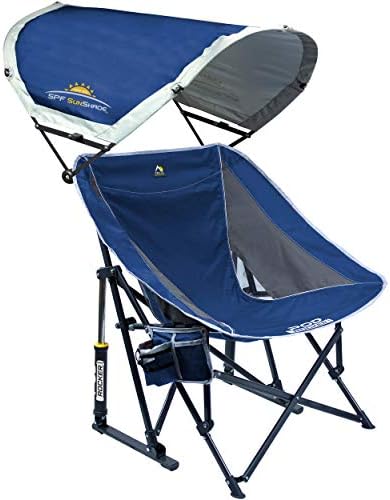 GCI Outdoor Pod Rocker Outdoor Rocking Chair with SunShade Canopy - Image 2