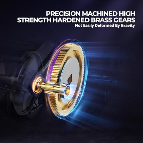 Piscifun Alijoz 400 Baitcaster Fishing Reel, 38Lbs Max Drag Aluminum Alloy Frame Baitcasting Reel, Available in 6.6:1/8.1:1 Gear Ratio, Freshwater and Saltwater Low Profile Casting Reel for Musky - Image 2