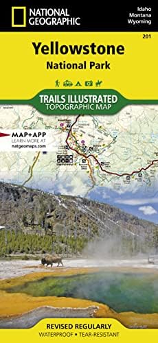 Yellowstone National Park Map (National Geographic Trails Illustrated Map, 201) - Image 2