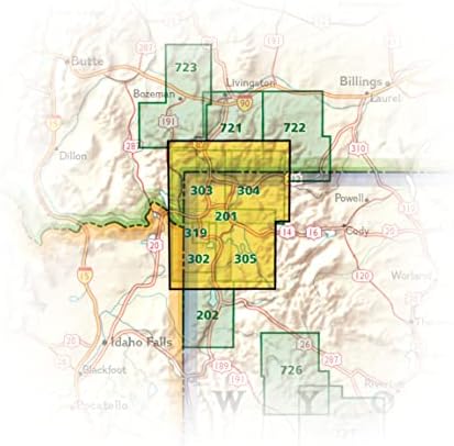 Yellowstone National Park Map (National Geographic Trails Illustrated Map, 201) - Image 7